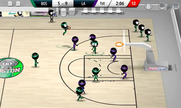 Скачать Stickman Basketball 3D [Взлом Бесконечные деньги/MOD Меню] на Андроид