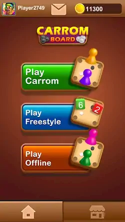 Скачать Carrom Board Carrom Board Game [Взлом Много монет/МОД Меню] на Андроид