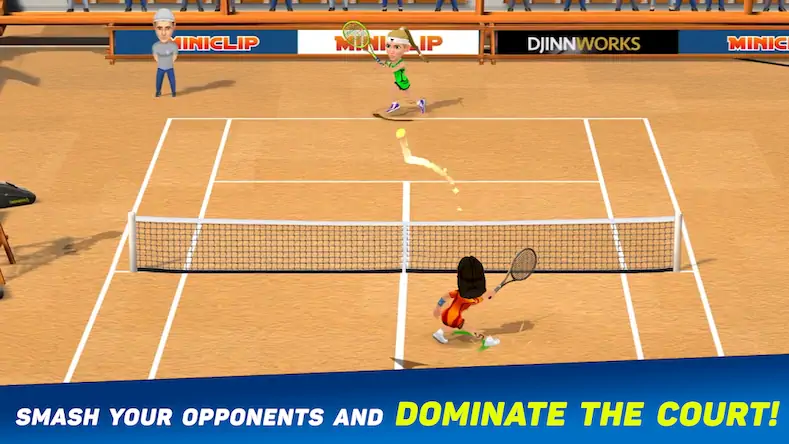Скачать Mini Tennis: Perfect Smash [Взлом Бесконечные деньги/God Mode] на Андроид