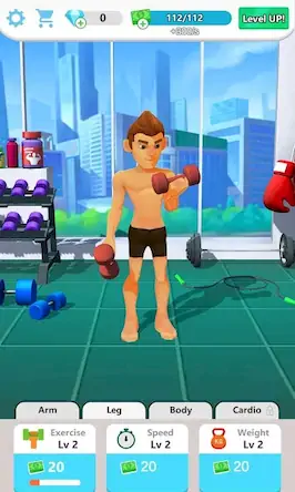 Скачать Muscle Tycoon 3D: MMA Boxing [Взлом Много денег/Unlocked] на Андроид