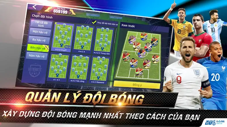 Скачать UFC - Siêu Sao Bóng Đá [Взлом Много денег/Unlocked] на Андроид