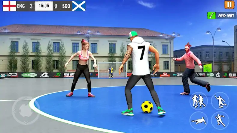 Скачать Street Football: Futsal Games [Взлом Бесконечные деньги/MOD Меню] на Андроид