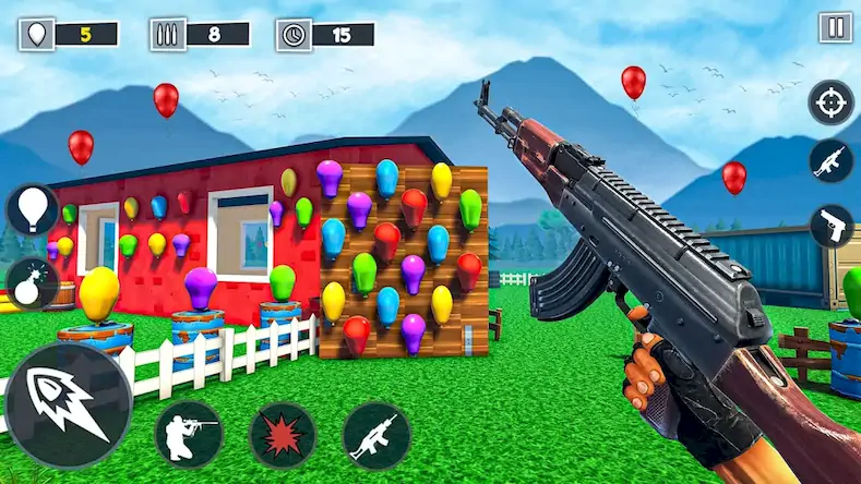 Скачать Air Balloon Shooting Game [Взлом Много денег/God Mode] на Андроид
