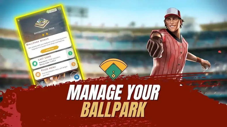 Скачать Astonishing Baseball Manager [Взлом Бесконечные деньги/God Mode] на Андроид