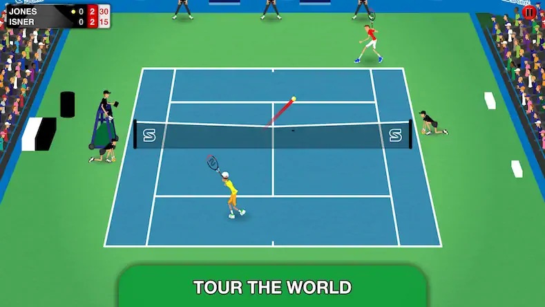 Скачать Stick Tennis Tour [Взлом Много денег/МОД Меню] на Андроид