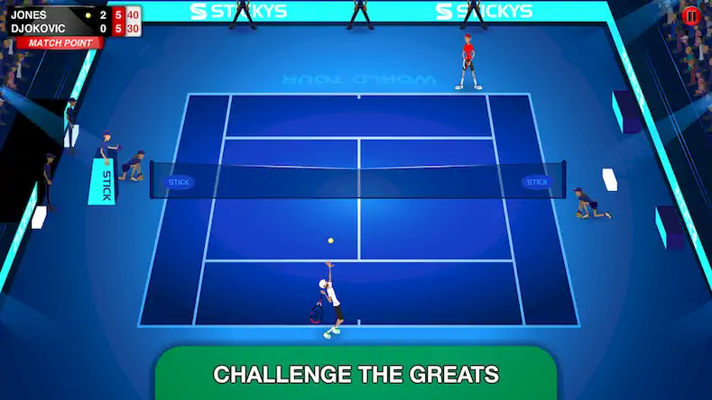 Скачать Stick Tennis Tour [Взлом Много денег/МОД Меню] на Андроид