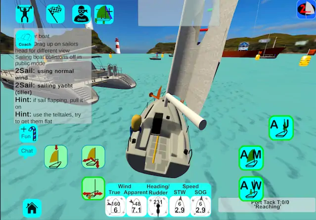 Скачать 2Sail Sailing Simulator [Взлом Бесконечные монеты/Режим Бога] на Андроид
