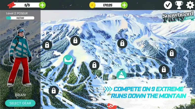 Скачать Snowboard Party: Aspen [Взлом Бесконечные монеты/МОД Меню] на Андроид
