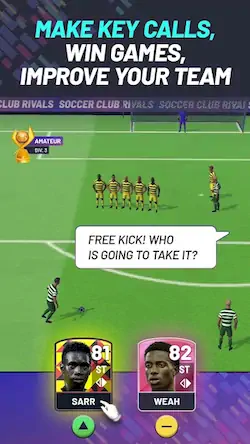 Скачать Soccer Club Rivals [Взлом Бесконечные деньги/Разблокированная версия] на Андроид