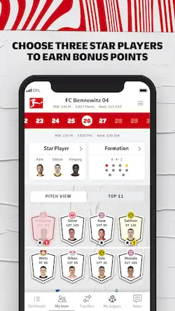 Скачать Bundesliga Fantasy Manager [Взлом Много денег/МОД Меню] на Андроид