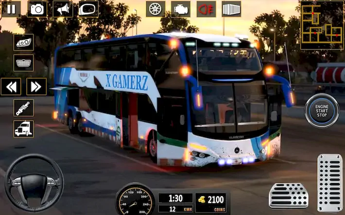 Скачать настоящий автобус симулятор иг [Взлом Бесконечные монеты/Unlocked] на Андроид
