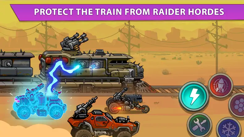 Скачать Rails of Fury: Train Defence [Взлом Бесконечные монеты/Разблокированная версия] на Андроид