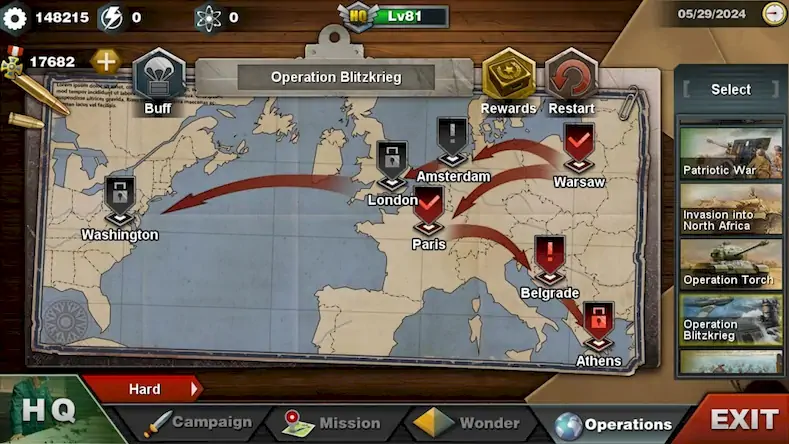 Скачать World Conqueror 3-WW2 Strategy [Взлом Бесконечные монеты/Unlocked] на Андроид