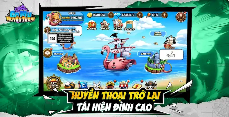 Скачать Gomu Huyền Thoại [Взлом Бесконечные деньги/God Mode] на Андроид