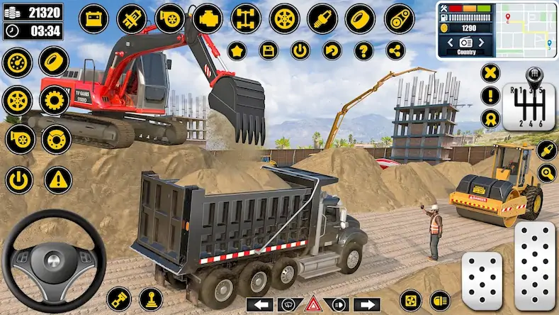 Скачать Real Construction Simulator [Взлом Много денег/MOD Меню] на Андроид