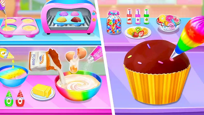Скачать Сладкий Bakery девоч Cake Игры [Взлом Бесконечные деньги/МОД Меню] на Андроид