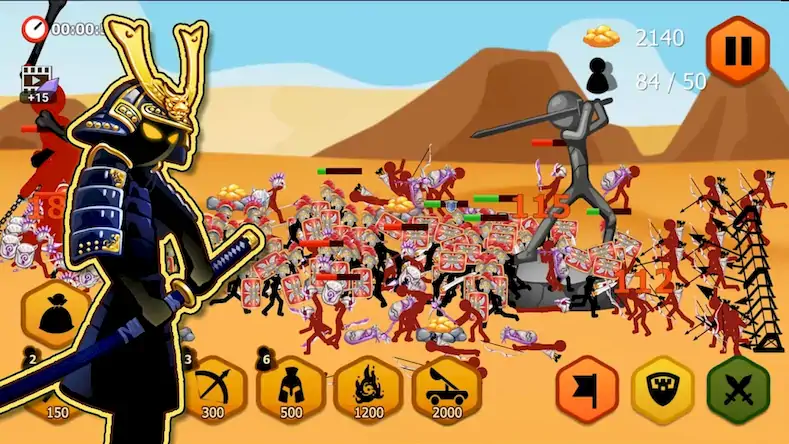 Скачать Stickman Battle 2: Empires War [Взлом Много денег/Разблокированная версия] на Андроид