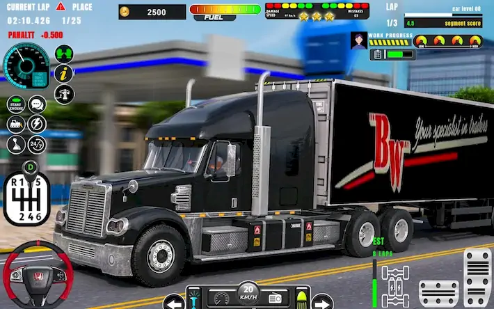 Скачать Driving Truck Simulator 2023 [Взлом Много денег/MOD Меню] на Андроид