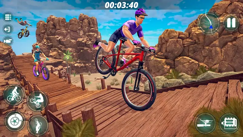 Скачать Xtreme BMX Offroad Cycle Game [Взлом Бесконечные деньги/МОД Меню] на Андроид