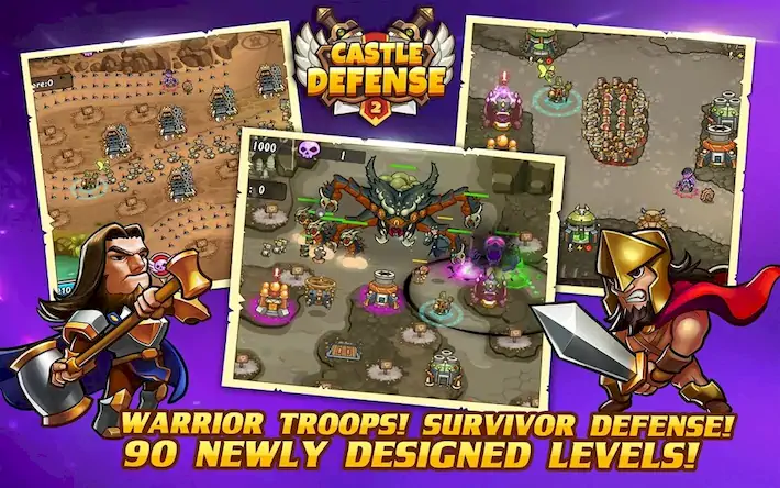 Скачать Castle Defense 2 [Взлом Бесконечные деньги/Разблокированная версия] на Андроид