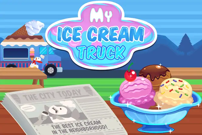 Скачать My Ice Cream Truck Игра с едой [Взлом Бесконечные деньги/Разблокированная версия] на Андроид