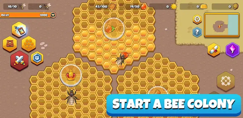 Скачать Pocket Bees: Colony Simulator [Взлом Много денег/God Mode] на Андроид