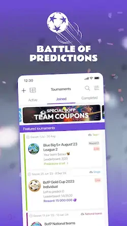 Скачать Battle of Predictions - Sports [Взлом Много монет/MOD Меню] на Андроид