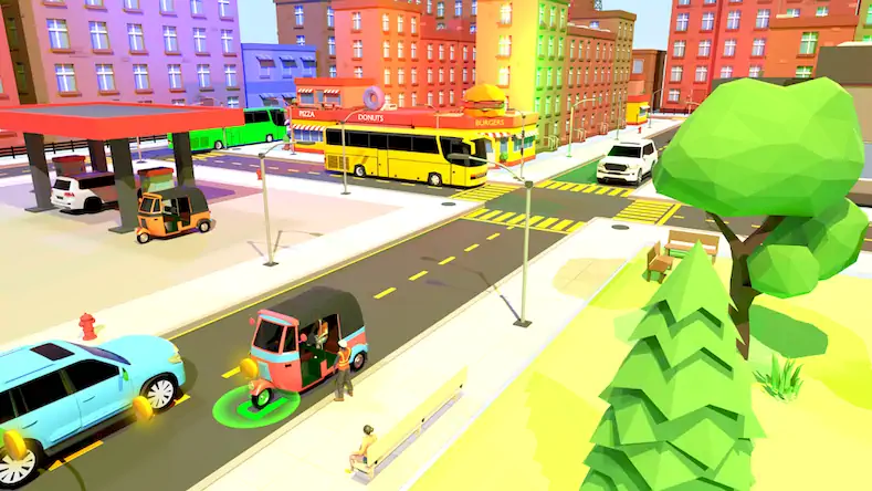 Скачать Tuk Tuk Rickshaw: 3D Game [Взлом Много денег/Разблокированная версия] на Андроид