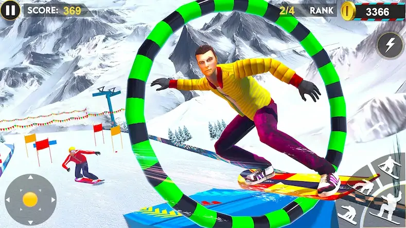 Скачать сноуборд горный трюк 3d [Взлом Бесконечные монеты/Unlocked] на Андроид