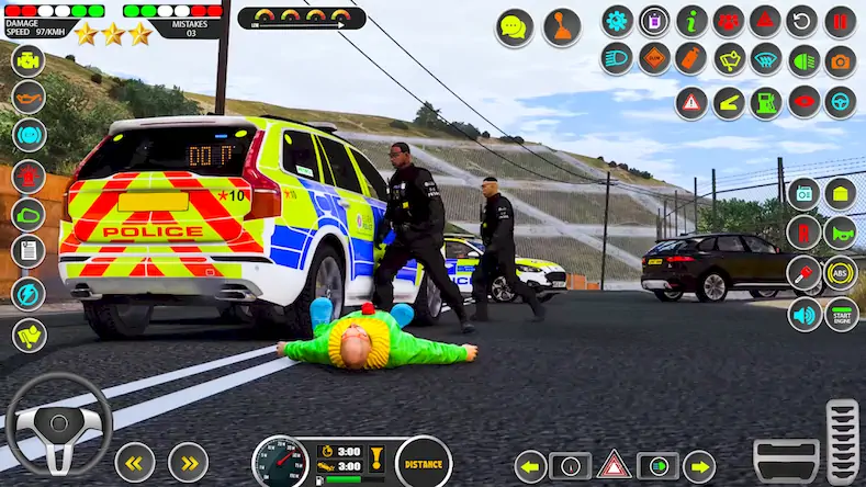 Скачать Us Police Car Parking Sim 3D [Взлом Много монет/Unlocked] на Андроид