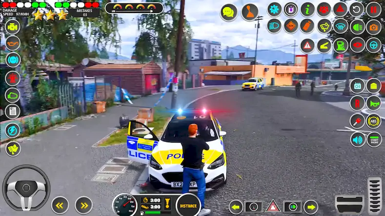 Скачать Us Police Car Parking Sim 3D [Взлом Много монет/Unlocked] на Андроид