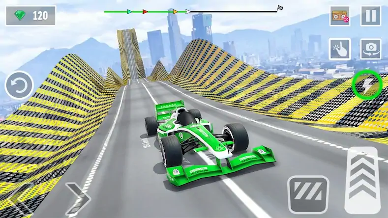 Скачать Formula Car Stunt - Car Games [Взлом Много денег/Режим Бога] на Андроид