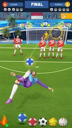 Скачать Football Kicks Strike Game [Взлом Бесконечные монеты/Разблокированная версия] на Андроид
