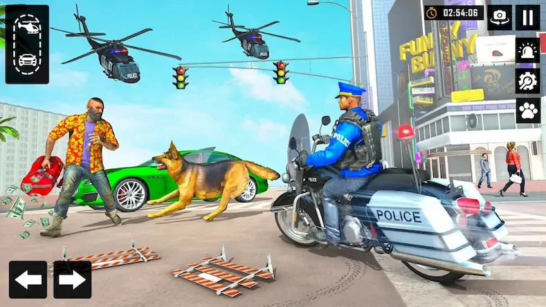 Скачать US Police Dog City Crime Chase [Взлом Бесконечные монеты/МОД Меню] на Андроид