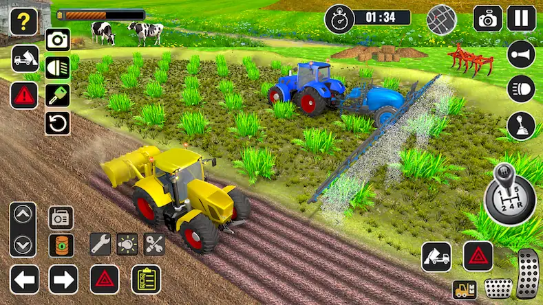Скачать трактор комбайн фермер [Взлом Много монет/МОД Меню] на Андроид