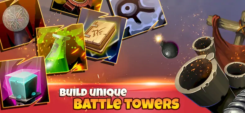 Скачать TowerBall: Idle Incremental TD [Взлом Много денег/MOD Меню] на Андроид