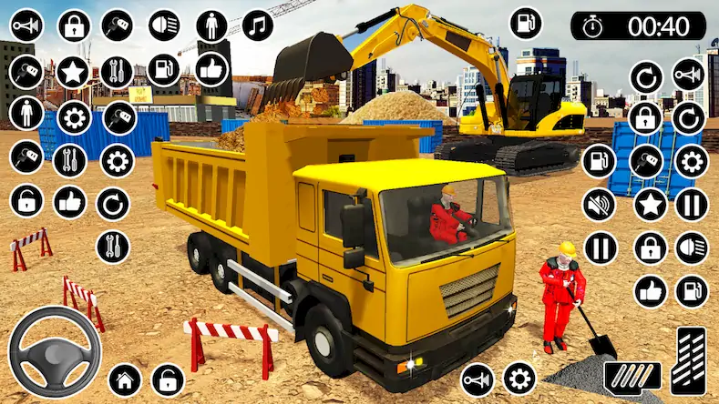 Скачать US Construction Games Sim JCB [Взлом Бесконечные деньги/God Mode] на Андроид