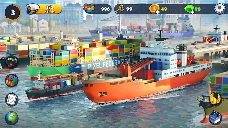 Скачать Port City: Ship Tycoon [Взлом Бесконечные деньги/MOD Меню] на Андроид