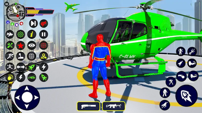 Скачать Spider Rope Hero: Superhero [Взлом Бесконечные монеты/Разблокированная версия] на Андроид