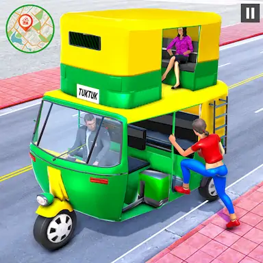 Скачать Tuk Tuk Auto Rickshaw Driving [Взлом Много монет/MOD Меню] на Андроид