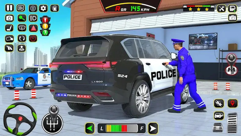 Скачать Police Car Driving School Game [Взлом Бесконечные монеты/Разблокированная версия] на Андроид