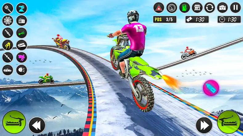 Скачать Bike Stunt 3D Bike Racing Game [Взлом Много монет/MOD Меню] на Андроид
