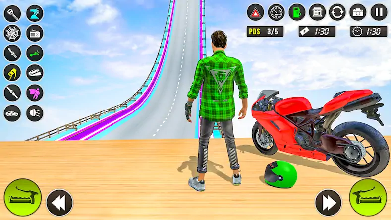 Скачать Bike Stunt 3D Bike Racing Game [Взлом Много монет/MOD Меню] на Андроид