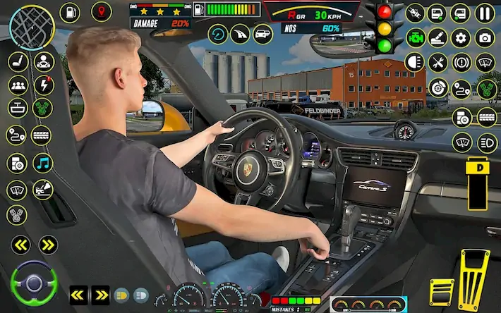 Скачать City Car Game: Driving School [Взлом Бесконечные монеты/Разблокированная версия] на Андроид