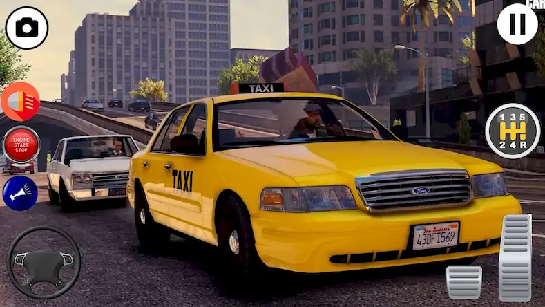 Скачать симулятор такси 3d: игра такси [Взлом Бесконечные деньги/Unlocked] на Андроид