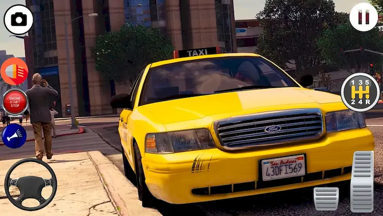 Скачать симулятор такси 3d: игра такси [Взлом Бесконечные деньги/Unlocked] на Андроид