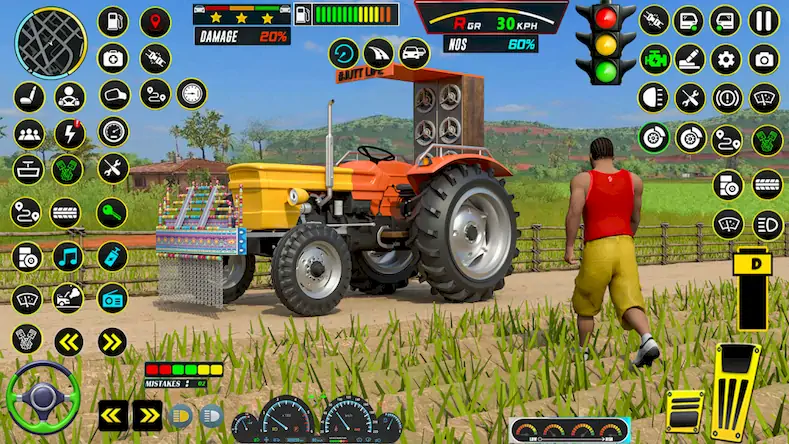 Скачать Farming Tractor Game Simulator [Взлом Бесконечные деньги/Режим Бога] на Андроид
