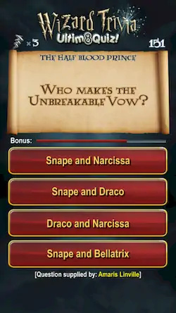 Скачать Harry Potter Wizard Quiz: U8Q [Взлом Бесконечные деньги/God Mode] на Андроид