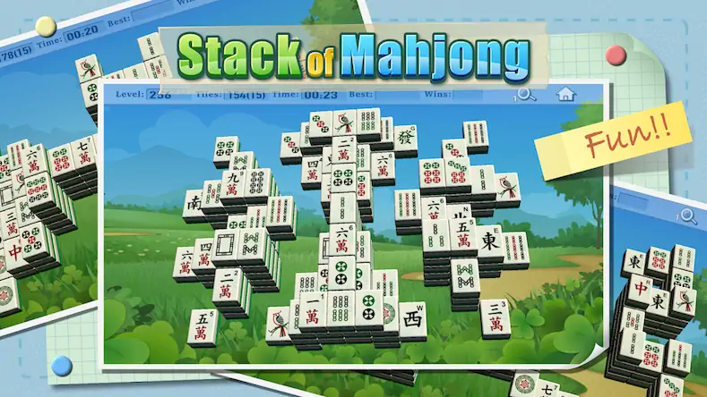 Скачать Stack of Mahjong [Взлом Бесконечные деньги/Разблокированная версия] на Андроид
